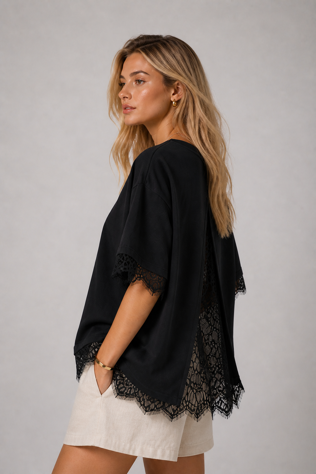 Kanten T-shirt Melia